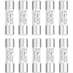 EXCELLION™ Solar DC Fuse 20A – 1000V High Current Protection for Solar Panels, Batteries & Renewable Energy Systems - Pack of 10-picture-22