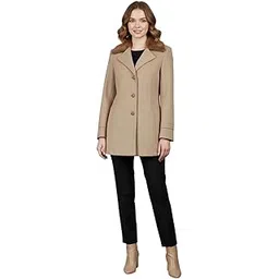 excent Women’s Long Winter Coat | Pocket Single Breasted, Overcoat with Notch Lapel & Button Closure | Stylish Formal & Casual Wear-picture-21