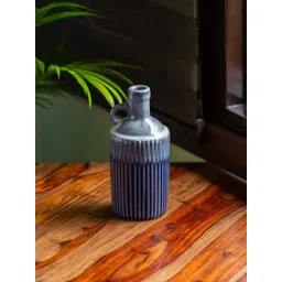 ExclusiveLane Blue Hand Glazed Ceramic Vase-picture-39