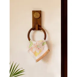 ExclusiveLane Brown Solid Handcrafted Sheesham Wooden Towel Holder-picture-29