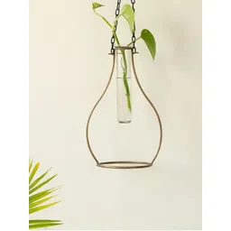 ExclusiveLane Modern Glass Garden Transparent Glass Test Tube Planter With Hanging Holder-picture-36