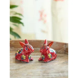 ExclusiveLane Seasoned Pair Multicolor Ceramic Hand-painted Salt & Pepper Shaker (50 ml)-image-21