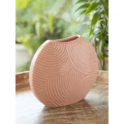 ExclusiveLane The Expression Series Pink Ceramic Handcrafted Pastel Rise Vase-picture-48
