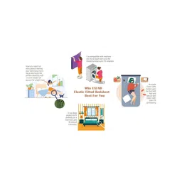 EXFAB Pink & Grey Floral King Bedsheet with 2 Pillow Covers image 4