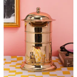 exim decor Brown Wood & Brass Prato Abstract Vintage Decor Showpiece-picture-16