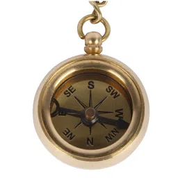 EXIM DECOR Gold Brass Pocket Compass Keychain image 4