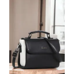 Exotic Colourblocked Structured Leather Satchel-picture-32