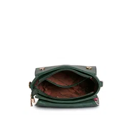 Exotic Floral Printed PU Structured Satchel image 4