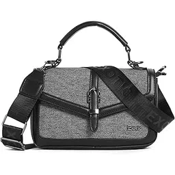 exotic Premium Denim Textured Sling & Hand Bag with Dual Compartments, Adjustable Shoulder Strap & Elegant Flap Design-picture-11