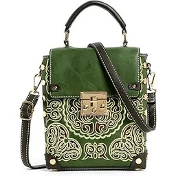 exotic Premium® Embroidered Mini Handbag with Flap Closure Unique Style Locking System Sling/Hand Bag | Mini Bag | Shoulder and Crossbody Bag-picture-42