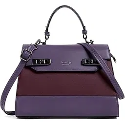 exotic Premium® Style and Look beautiful Texture Design Flap Closure Top Handle Dual Color Hand/Sling Bag For Women & Girls | Ladies Purse | Gift For Ladies-picture-51