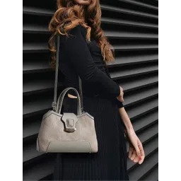 Exotic Textured PU Structured Handheld Bag image 3