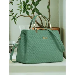 Exotic Textured PU Structured Handheld Bag With Quilted-picture-23