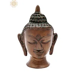 Exotic India Brown & Black Buddha Idol Showpiece-picture-30
