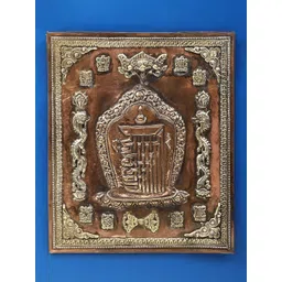 Exotic India Brown Kalachakra Wall Hanging-picture-32