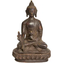Exotic India Brown Lord Buddha Idol Showpiece-picture-10