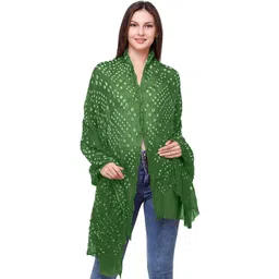 Exotic India Dyed Pure Cotton Tie and Dye Dupatta-image-17