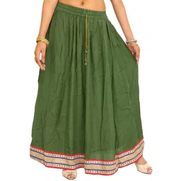 Exotic India Embellished A-Line Maxi Skirts-picture-24
