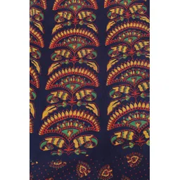 Exotic India Ethnic Motif Printed Pure Cotton Wrap Around Maxi Skirts-picture-21