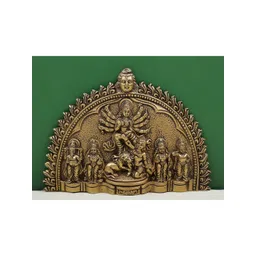 Exotic India Goddess Durga Wall Hanging Plate-picture-40