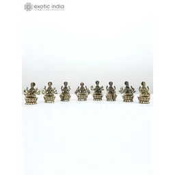 Exotic India Gold-Toned 8 Pieces Religious Idol Showpiece-picture-35