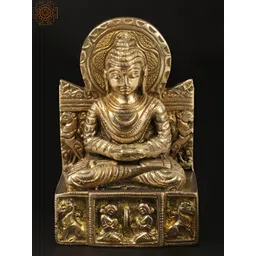 Exotic India Gold-Toned Buddha Idol Showpiece-picture-37