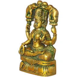 Exotic India Gold-Toned Gajalakshmi Religious Idol Showpiece-picture-40