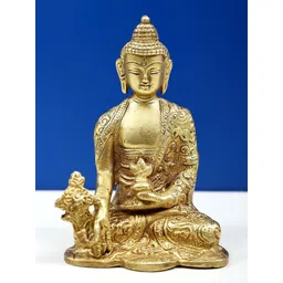 Exotic India Gold Toned Medicine Buddha Showpiece-picture-39
