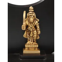 Exotic India Gold-Toned Wooden Religious Idol Showpiece-picture-40