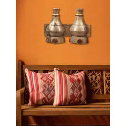 Exotic India Gold Vintage Wooden Wall Hanging-picture-35