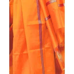 Exotic India Men Art Silk Dhoti and Angavastram image 3