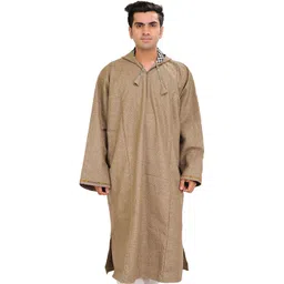 Exotic India Men Woollen Hooded Phiran-picture-36