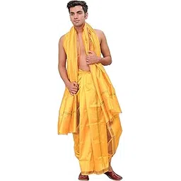 exotic india Men's Art Silk Dhoti-picture-10
