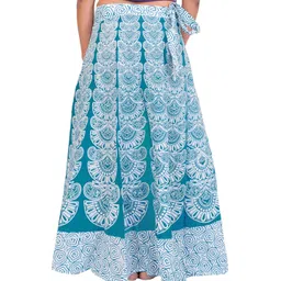 Exotic India Printed Wrap Maxi Skirts-picture-10