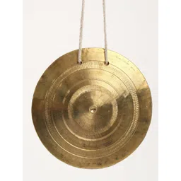 Exotic India Textured Brass Pooja Goung-picture-11