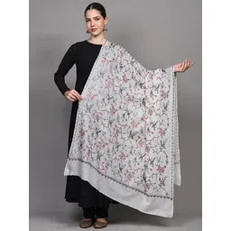 Exotic India Women Animal Embroidered Shawl-picture-28