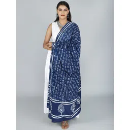 Exotic India Women Ethnic Motifs Printed Cotton Shawl-picture-23