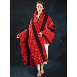 Exotic India Women Striped Embroidered Shawl-picture-15