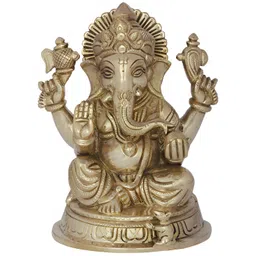 Exotic India Yellow Religious Idol Showpiece-picture-35