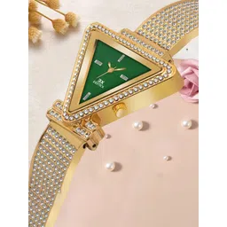 Exotica Fashion Women Brass Embellished Dial & Stainless Steel Bracelet Style Straps Analogue Watch-picture-35