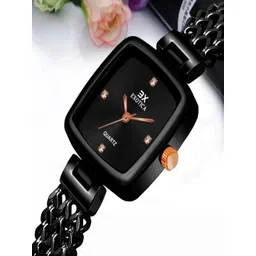 Exotica Fashion Women Embellished Stainless Steel Straps Watch EX-6014-Black RG-picture-33