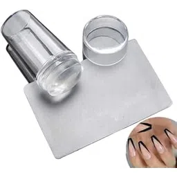 EXPESIA Silicone Soft Nail Stamper Scraper Polish Image Paint Stamp Nail Art for Girl's-image-4