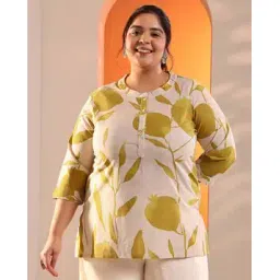 extra love by libas Women Floral Print Curve Straight Tunic-picture-11