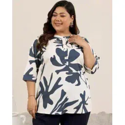 extra love by libas Women Printed Mandarin Collar Kurti-picture-34