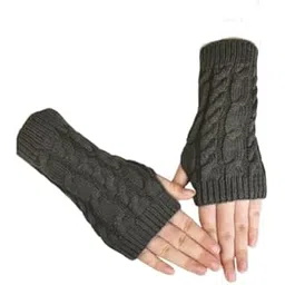 Exuberance Fingerless Winter Gloves for Women Grey Colour-picture-19
