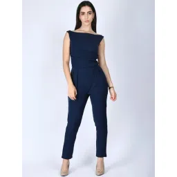Exude Navy Plain Jumpsuit-picture-36