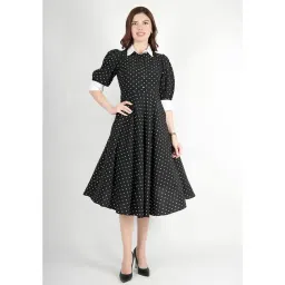 Exude Women Black Regular Fit Casual Dress-picture-28