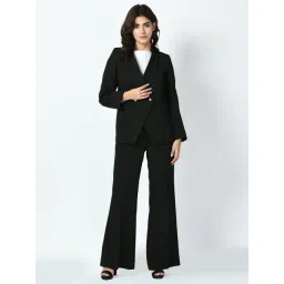 Exude Women Black Regular Fit Formal Suits-picture-12