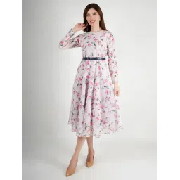 Exude Women Pink Regular Fit Casual Dress-picture-10