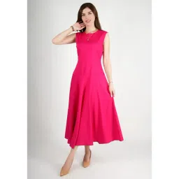 Exude Women Pink Regular Fit Formal Dress-picture-11